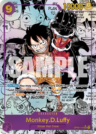 Monkey.D.Luffy (Manga) #OP09-119-manga · Emperors in the New World One Piece card