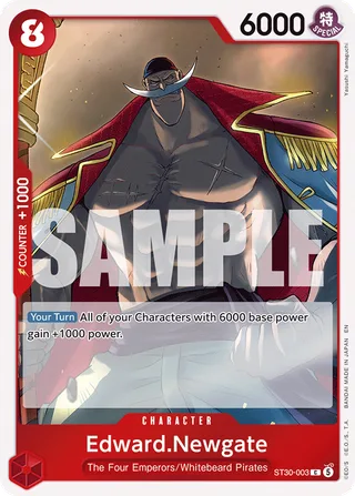 Edward.Newgate #ST30-003 · ST-30: Starter Deck 30 EX Luffy & Ace One Piece card