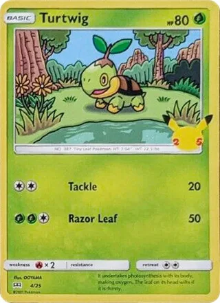 Turtwig #4 · McDonald's Collection 2021 Pokémon card
