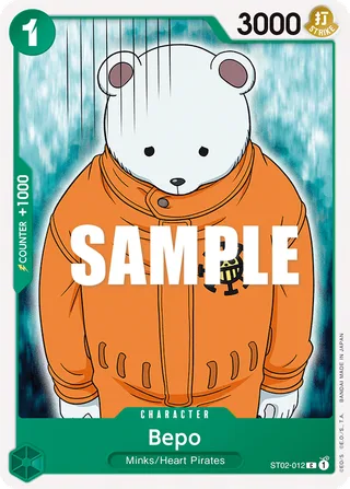 Bepo #ST02-012 · ST-02: Starter Deck 2 Worst Generation One Piece card