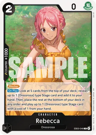 Rebecca #EB03-048 · Extra Booster: One Piece Heroines Edition One Piece card