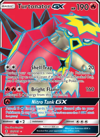 Turtonator GX #131 · Guardians Rising Pokémon card