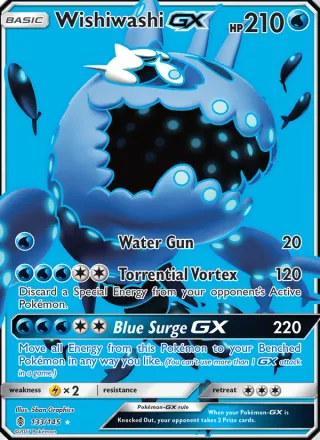 Wishiwashi GX #133 · Guardians Rising Pokémon card
