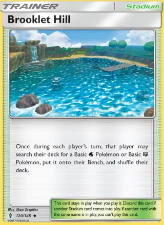 Brooklet Hill #120 · Guardians Rising Pokémon card