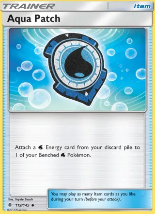 Aqua Patch #119 · Guardians Rising Pokémon card