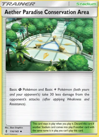 Aether Paradise Conservation Area #116 · Guardians Rising Pokémon card