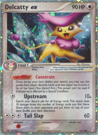 Delcatty ex #91 · Crystal Guardians Pokémon card