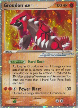 Groudon ex #93 · Crystal Guardians Pokémon card