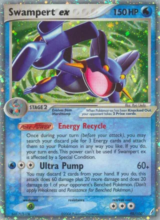 Swampert ex #98 · Crystal Guardians Pokémon card