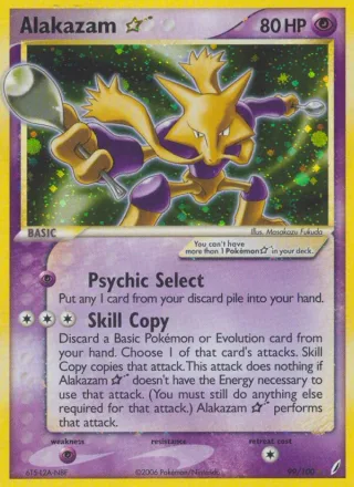 Alakazam ☆ #99 · Crystal Guardians Pokémon card