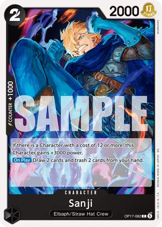 Sanji #OP17-082 · The World's Strongest Warriors One Piece card