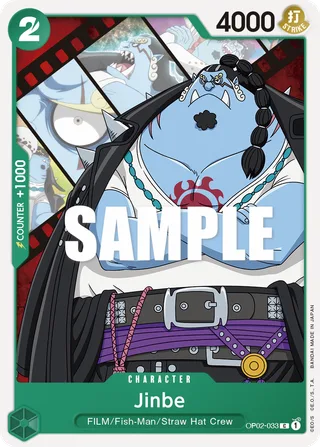 Jinbe #OP02-033 · Paramount War Pre-Release Cards One Piece card