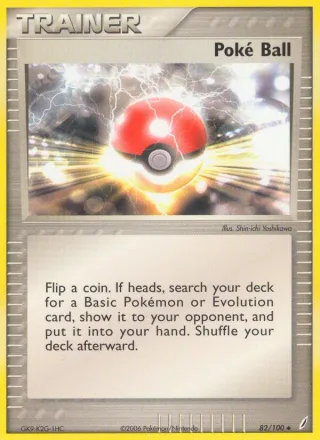Poké Ball #82 · Crystal Guardians Pokémon card