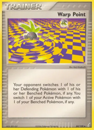 Warp Point #84 · Crystal Guardians Pokémon card