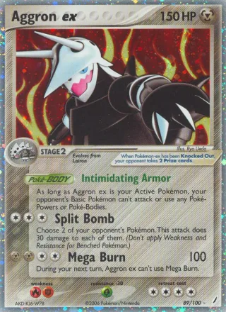 Aggron ex #89 · Crystal Guardians Pokémon card