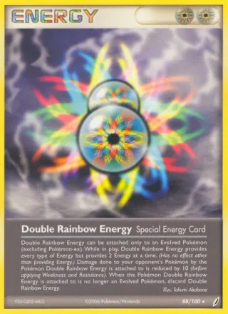 Double Rainbow Energy #88 · Crystal Guardians Pokémon card