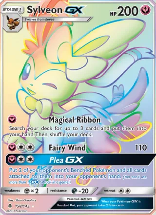 Sylveon GX #158 · Guardians Rising Pokémon card