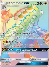 Kommo-o GX · Guardians Rising Pokémon card