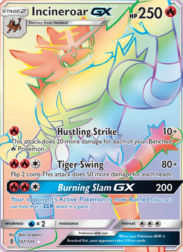 Incineroar GX full card art