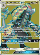 Kommo-o GX · Guardians Rising Pokémon card