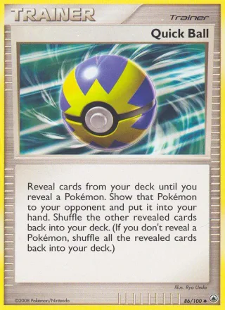 Quick Ball #86 · Majestic Dawn Pokémon card