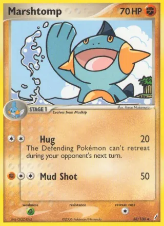 Marshtomp #38 · Crystal Guardians Pokémon card