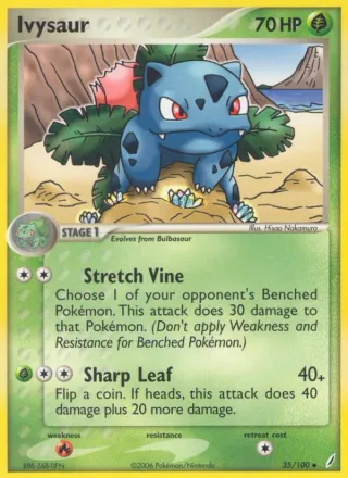 Ivysaur #35 · Crystal Guardians Pokémon card