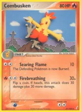 Combusken · Crystal Guardians Pokémon card