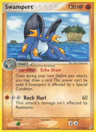 Swampert #27 · Crystal Guardians Pokémon card