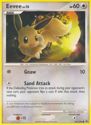 Eevee #63 · Majestic Dawn Pokémon card