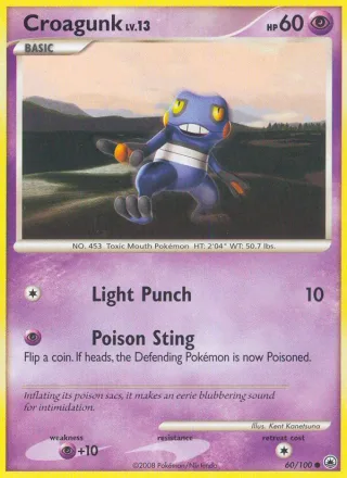 Croagunk #60 · Majestic Dawn Pokémon card