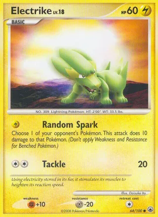 Electrike #64 · Majestic Dawn Pokémon card