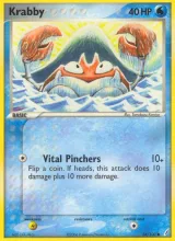 Krabby · Crystal Guardians Pokémon card