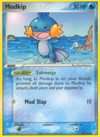 Mudkip #57 · Crystal Guardians Pokémon card