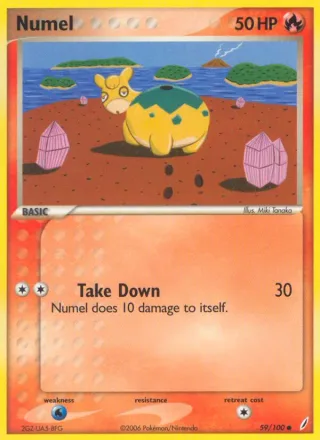 Numel #59 · Crystal Guardians Pokémon card