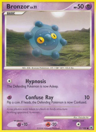 Bronzor #52 · Majestic Dawn Pokémon card