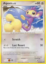 Aipom · Majestic Dawn Pokémon card