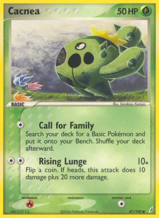 Cacnea #47 · Crystal Guardians Pokémon card
