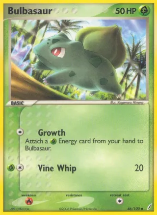 Bulbasaur #46 · Crystal Guardians Pokémon card