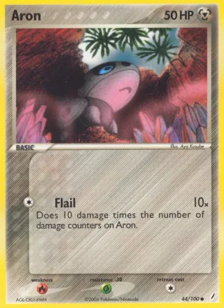 Aron #44 · Crystal Guardians Pokémon card