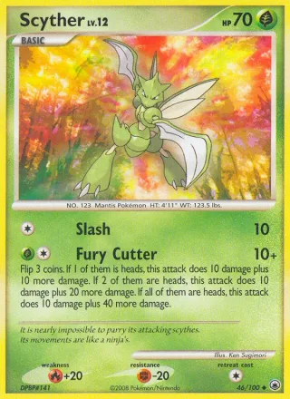 Scyther #46 · Majestic Dawn Pokémon card
