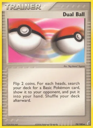 Dual Ball #78 · Crystal Guardians Pokémon card