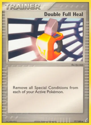 Double Full Heal #77 · Crystal Guardians Pokémon card
