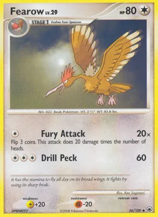 Fearow #36 · Majestic Dawn Pokémon card