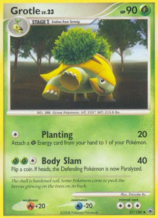Grotle #37 · Majestic Dawn Pokémon card
