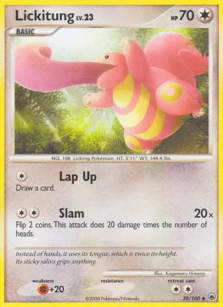 Lickitung #39 · Majestic Dawn Pokémon card