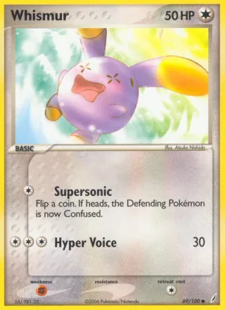 Whismur #69 · Crystal Guardians Pokémon card