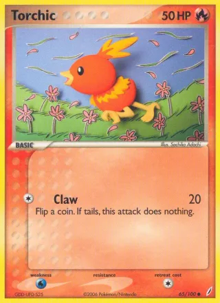 Torchic #65 · Crystal Guardians Pokémon card