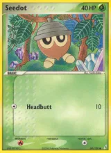 Seedot · Crystal Guardians Pokémon card