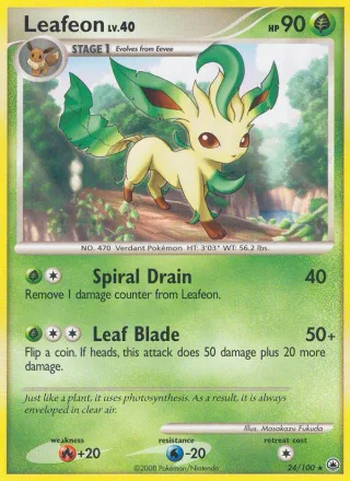 Leafeon #24 · Majestic Dawn Pokémon card